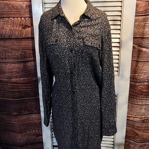 Lord & Taylor Lg Speckled Shirtdress - Picture 7 of 9